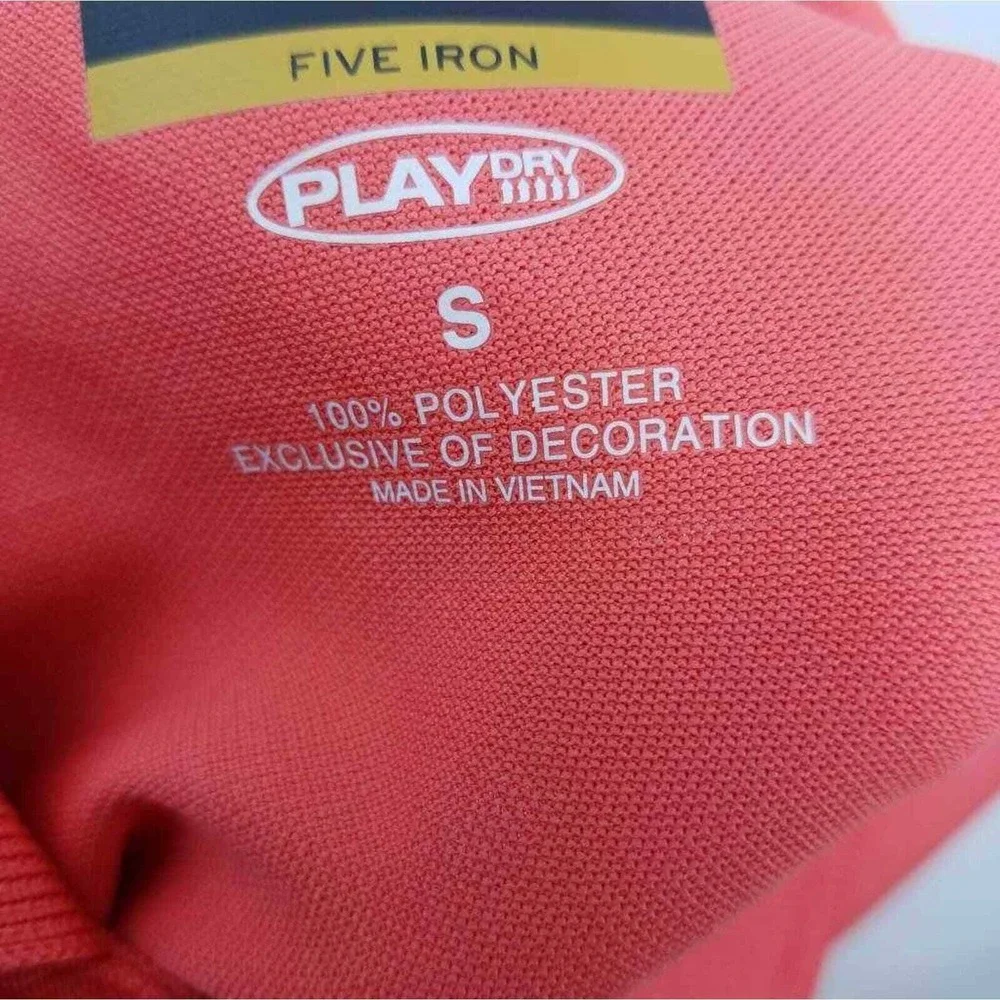Greg Norman Polo Shirt Mens Small Deepsea Coral New PlayDry Golf 42200DPCRL